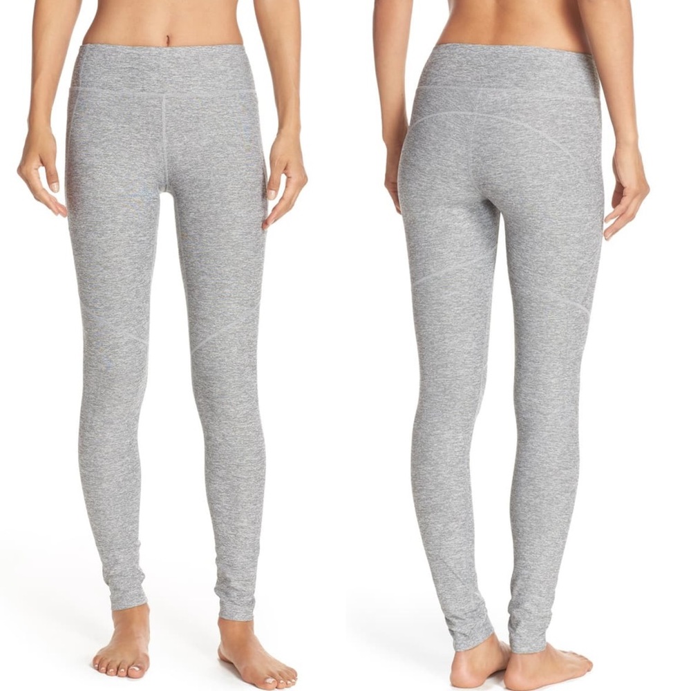 Outdoor Voices grey warm up leggings - SMALL